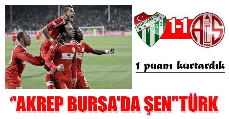 ‘'AKREP BURSA'DA ŞEN''TÜRK