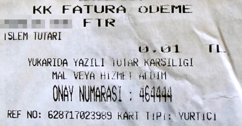 1 kuruşluk borç yüzünden