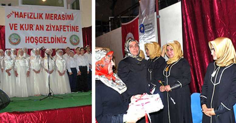 18 hafız taç giydi