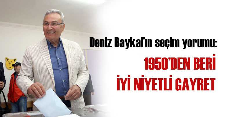 1950’den beri iyi niyetli gayret