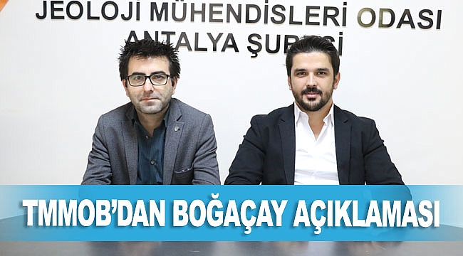 TMMOB'dan Boğaçay açıklaması