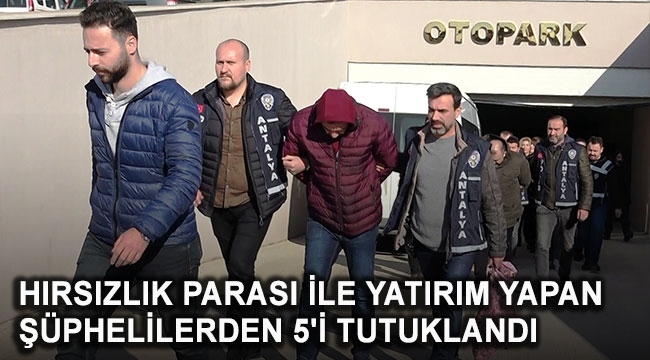 Hırsızlık şüphelilerinden 5'i tutuklandı