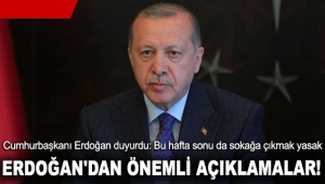 Cumhurbaşkanı Erdoğan'dan önemli açıklamalar!