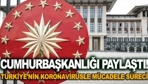 Cumhurbaşkanlığı paylaştı! Türkiye'nin koronavirüsle mücadele süreci