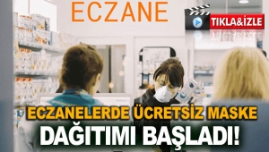 Eczanelerde ücretsiz maske dağıtımı başladı!