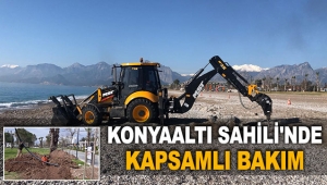 Konyaaltı Sahili'nde kapsamlı bakım