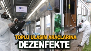 Toplu ulaşım araçlarına dezenfekte