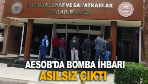 AESOB'da bomba ihbarı asılsız çıktı
