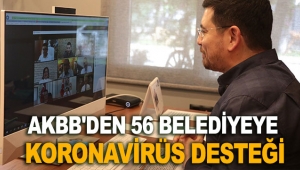 AKBB'den 56 belediyeye koronavirüs desteği