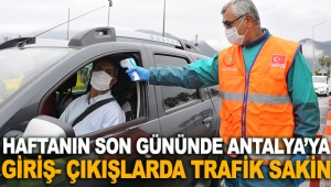 Antalya’ya giriş- çıkışlarda trafik sakin