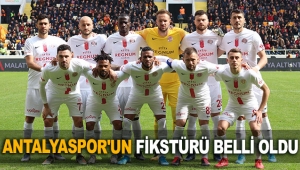 Antalyaspor'un fikstürü belli oldu