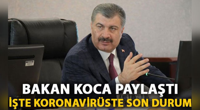 Bakan Koca paylaştı! İşte koronavirüste son durum