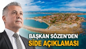 Başkan Sözen'den Side açıklaması