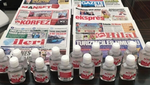 BİK'TEN GAZETECİLERE DEZENFEKTAN DESTEĞİ