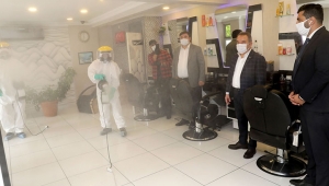 Böcek'ten berber ve kuaförlere destek