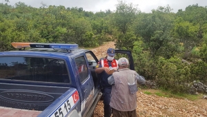 Jandarma, maaşını ormanda teslim etti