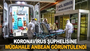 Koronavirüs şüphelisine müdahale anbean görüntülendi