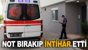 Not bırakıp intihar etti