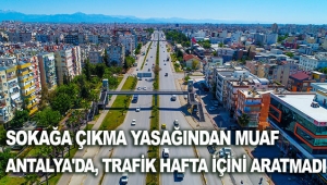 Antalya'da, trafik hafta içini aratmadı