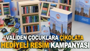 Validen çocuklara çikolata hediyeli resim kampanyası