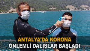 Antalya'da korona önlemli dalışlar başladı