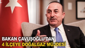 Bakan Çavuşoğlu'dan 4 ilçeye doğalgaz müjdesi
