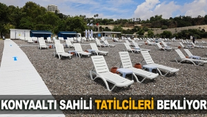 KONYAALTI SAHİLİ TATİLCİLERİ BEKLİYOR