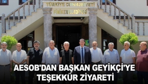 AESOB'dan Başkan Geyikçi'ye teşekkür ziyareti