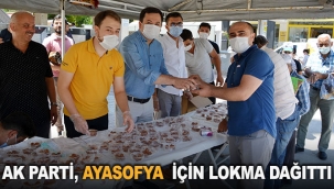 AK Parti, Ayasofya için lokma dağıttı