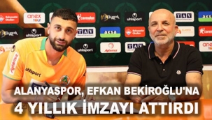 Alanyaspor, Efkan Bekiroğlu'na 4 yıllık imzayı attırdı