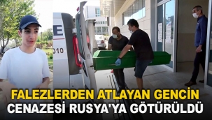 Falezlerden atlayan gencin cenazesi Rusya'ya götürüldü