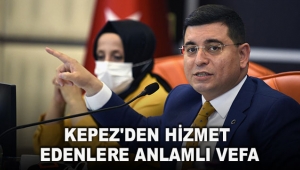 Kepez'den hizmet edenlere anlamlı vefa