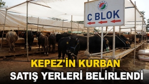 Kepez'in kurban satış yerleri belirlendi