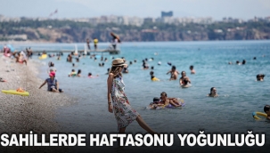 Sahillerde haftasonu yoğunluğu