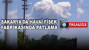 Sakarya'da havai fişek fabrikasında patlama