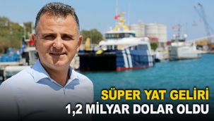 Süper yat geliri 1,2 milyar dolar oldu