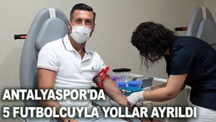 Antalyaspor'da 5 futbolcuyla yollar ayrıldı