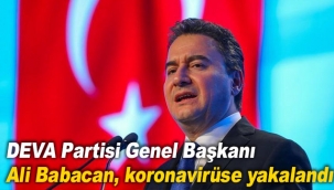 DEVA Partisi Genel Başkanı Ali Babacan, koronavirüse yakalandı