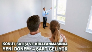 Konut satışı ve kiralanmasında yeni dönem: 4 şart geliyor