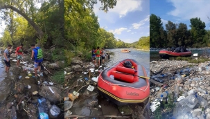 Köprülü Kanyon'da çevre temizliği