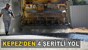 Kepez'den 4 şeritli yol