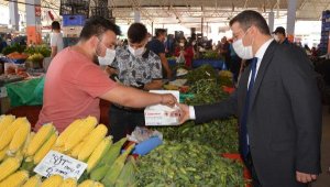 Korkuteli'de maske, mesafe, hijyen denetimi