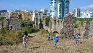 Alanya'da Naula Antik Kenti temizleniyor