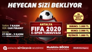 Büyükşehir'den ödüllü FIFA 2020 Turnuvası