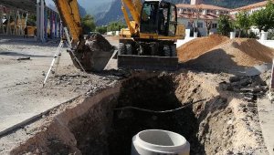 Büyükşehir'den Kemer'de alt yapı çalışması
