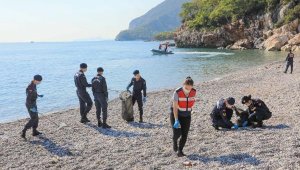 Girişin yasak olduğu mesire alanından 240 torba çöp çıktı