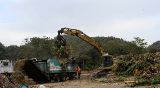 Kemer'den 10 ayda 26 bin 371 ton çöp transfer edildi