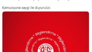 Antalyaspor'da 1 personel pozitif
