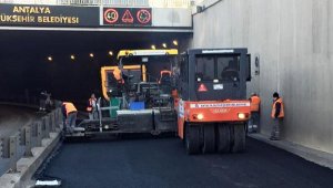 Büyükşehir kısıtlamayı fırsata çevirdi, Meydan Altgeçidi asfaltı yenilendi