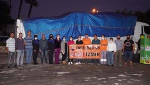Finike'den deprem bölgesine yardım